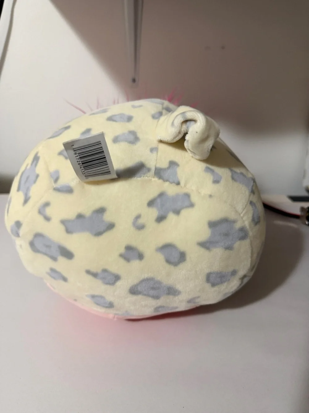 Squishmallows Pink Faux-Hair Pig Plush with Cream & Gray Spots‎